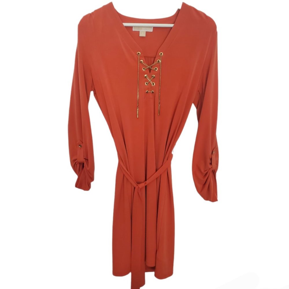 Michael Kors Long Sleeve Slip-On Dress